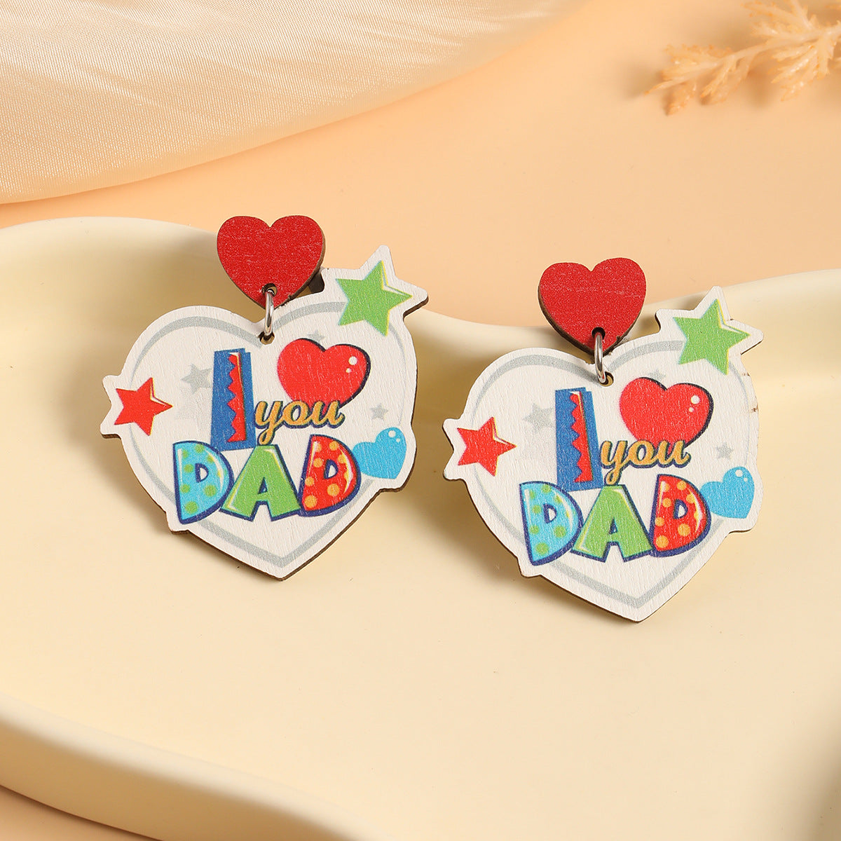 Pendientes de madera impresos de Superman Lovepapa al por mayor